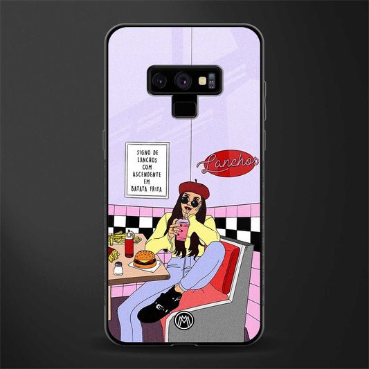 foodie diner glass case for samsung galaxy note 9 image