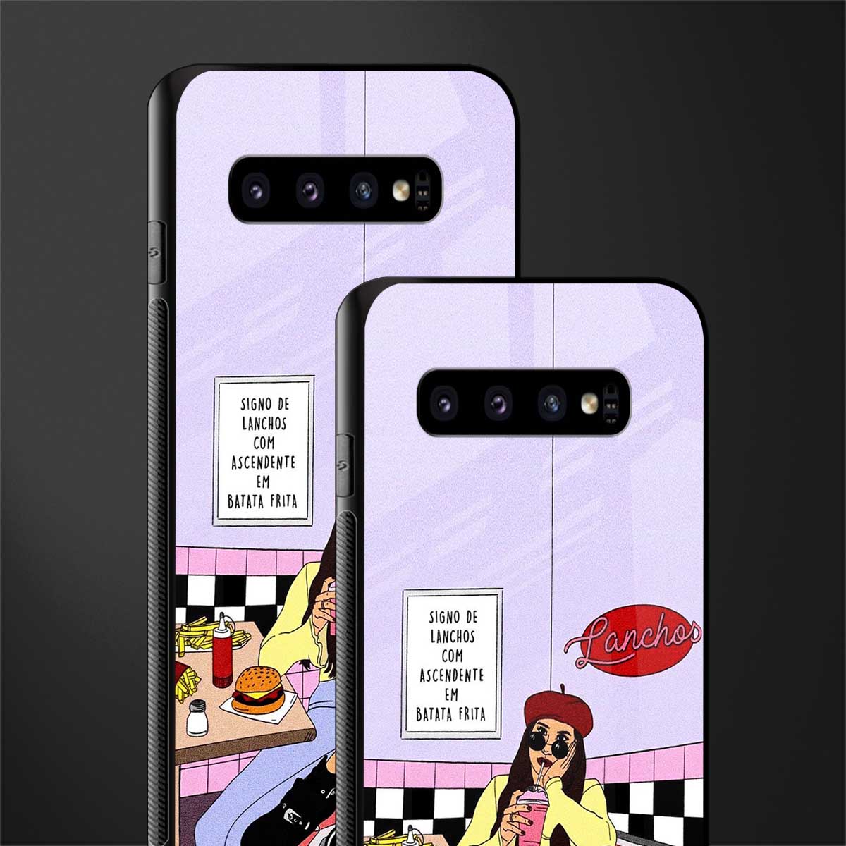 foodie diner glass case for samsung galaxy s10 plus image-2