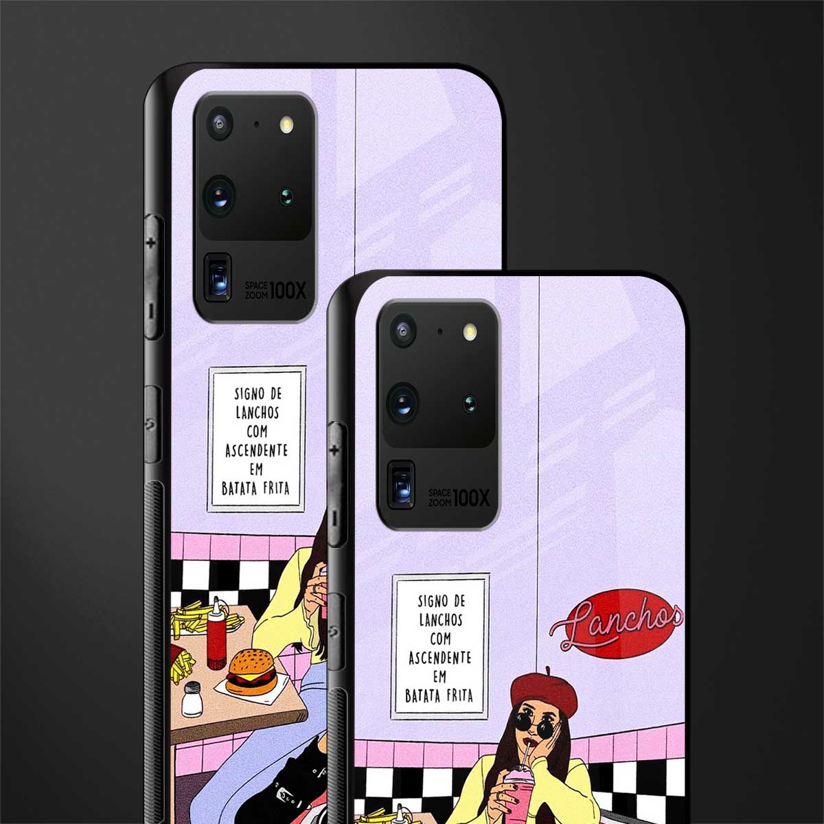 foodie diner glass case for samsung galaxy s20 ultra image-2