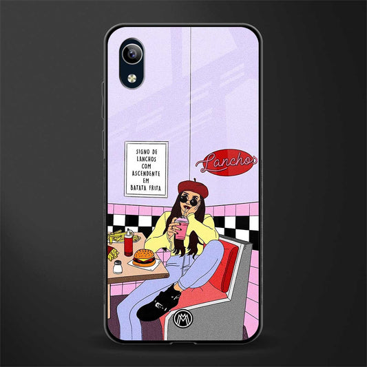 foodie diner glass case for vivo y1s without fingerprint image