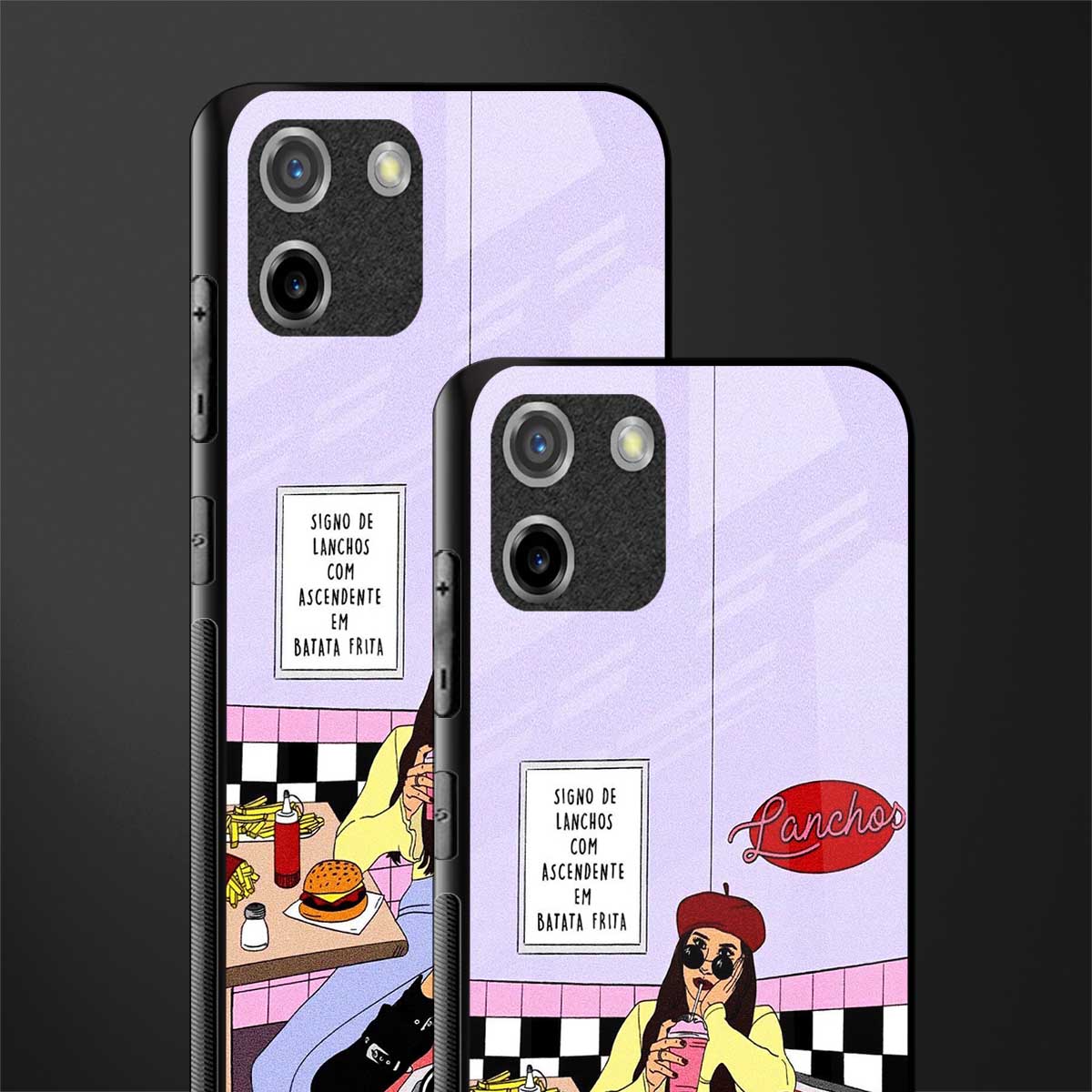 foodie diner glass case for realme c11 image-2