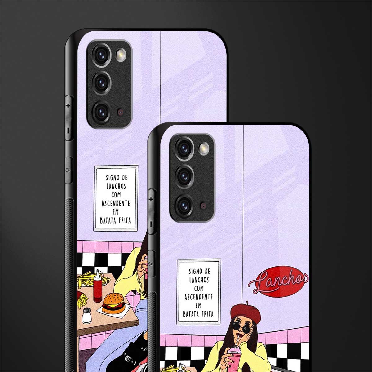 foodie diner glass case for samsung galaxy note 20 image-2