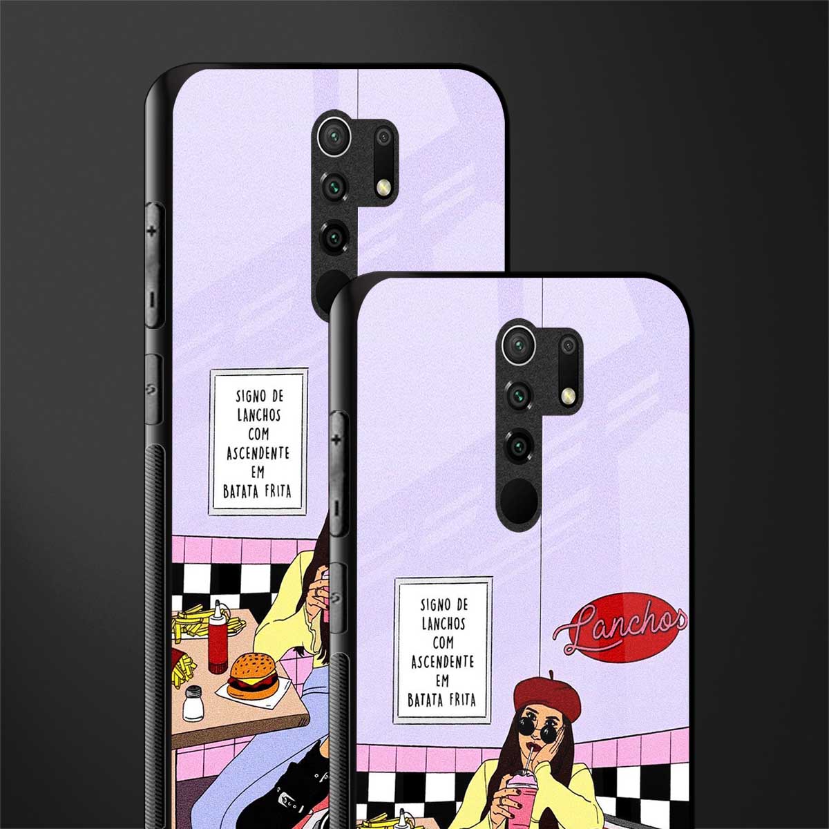 foodie diner glass case for redmi 9 prime image-2