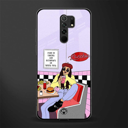 foodie diner glass case for redmi 9 prime image