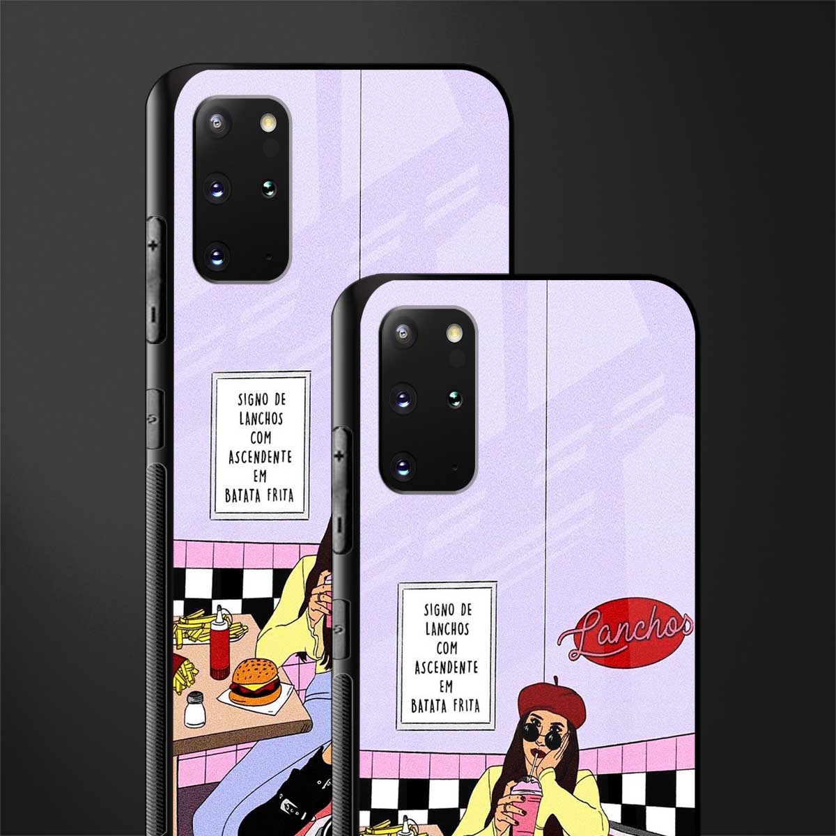 foodie diner glass case for samsung galaxy s20 plus image-2