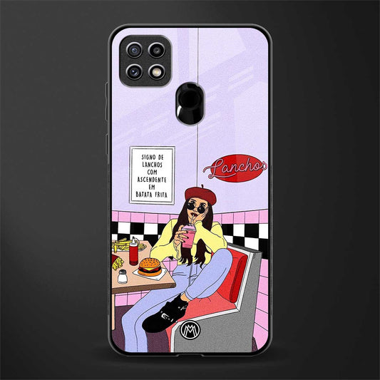 foodie diner glass case for oppo a15s image