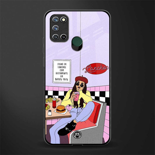 foodie diner glass case for realme 7i image