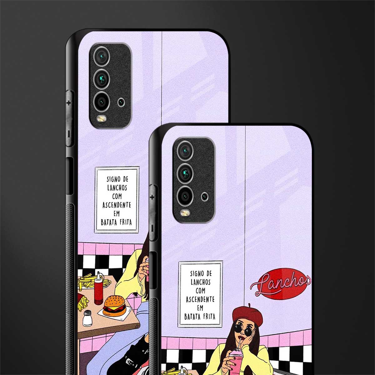 foodie diner glass case for redmi 9 power image-2