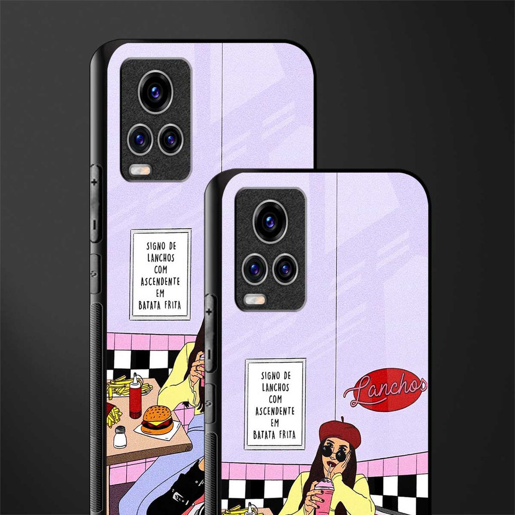 foodie diner glass case for vivo v20 pro image-2