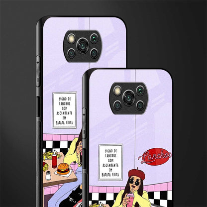 foodie diner glass case for poco x3 pro image-2