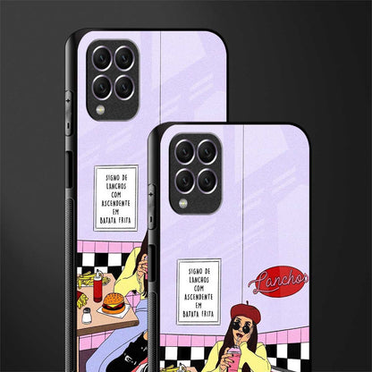 foodie diner glass case for samsung galaxy f62 image-2