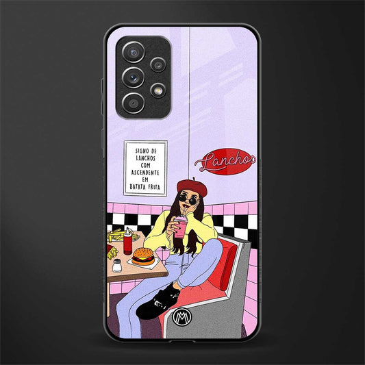 foodie diner glass case for samsung galaxy a52 image