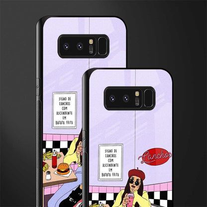 foodie diner glass case for samsung galaxy note 8 image-2