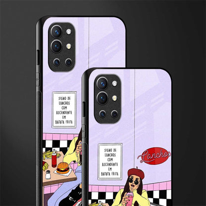 foodie diner glass case for oneplus 9r image-2