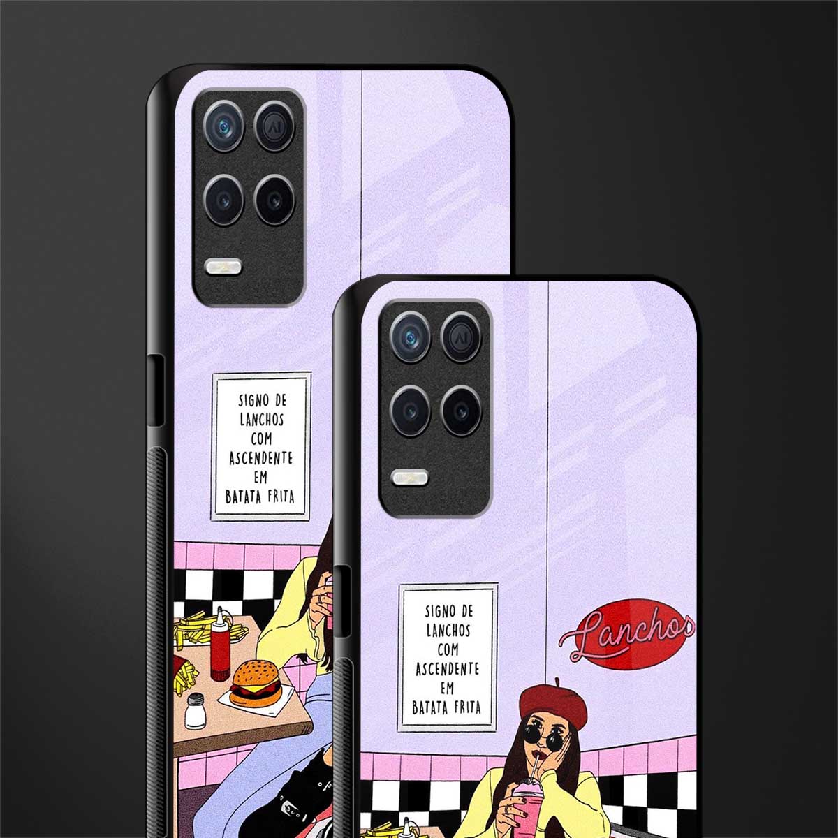 foodie diner glass case for realme 8 5g image-2