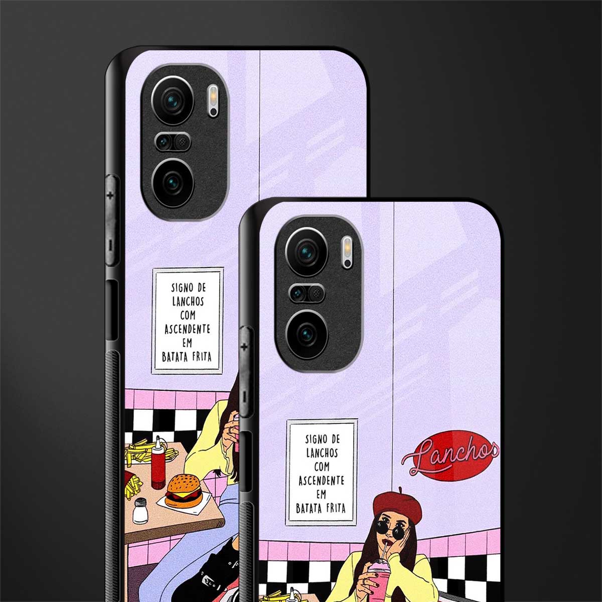 foodie diner glass case for mi 11x 5g image-2