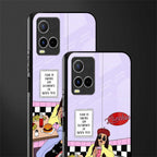 foodie diner glass case for vivo y21s image-2