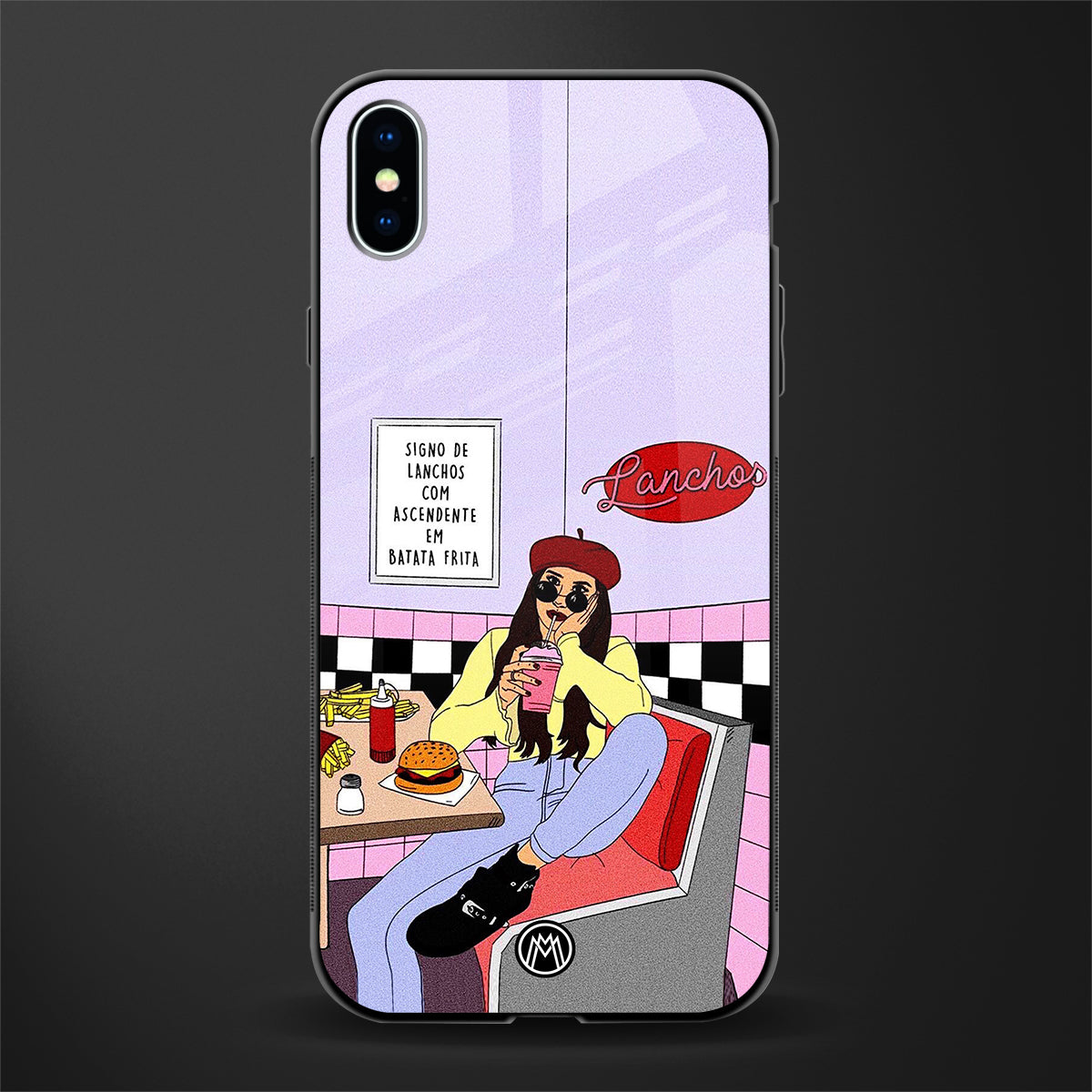 foodie diner glass case for iphone xs max image