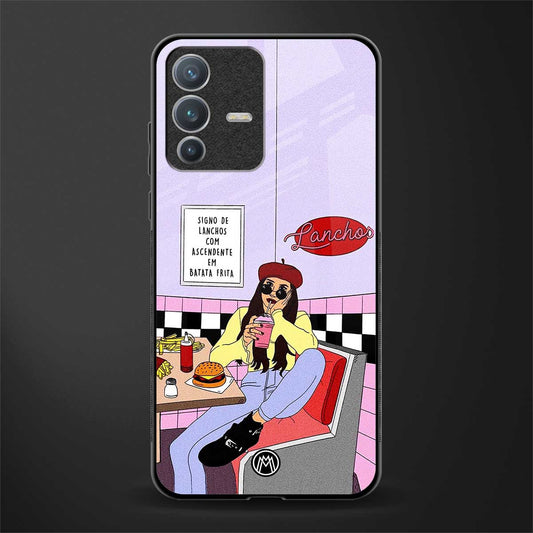 foodie diner glass case for vivo v23 pro 5g image