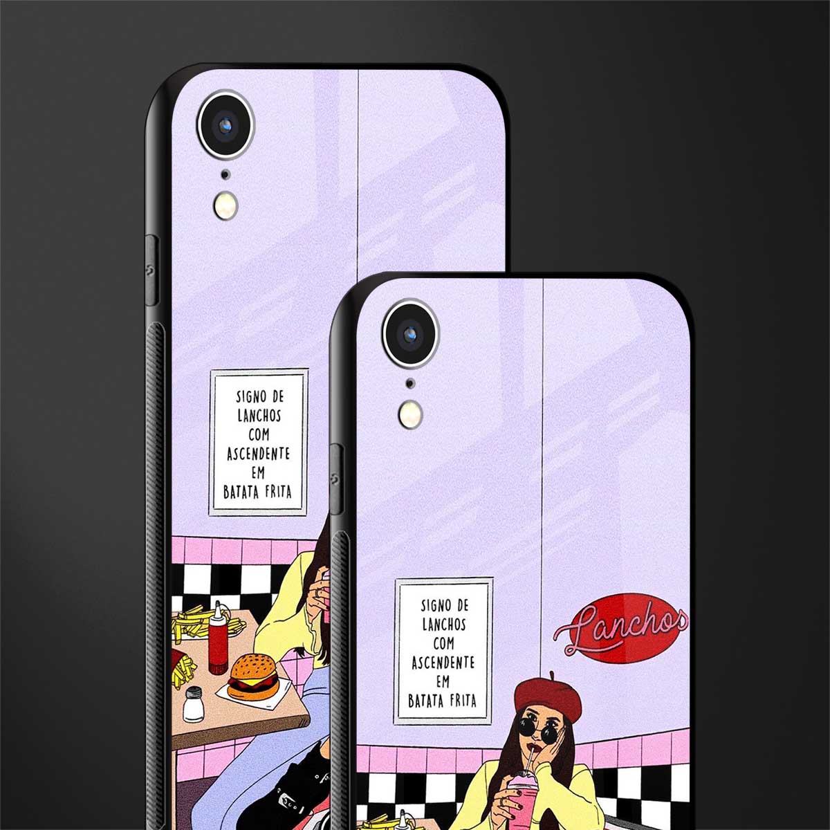 foodie diner glass case for iphone xr image-2