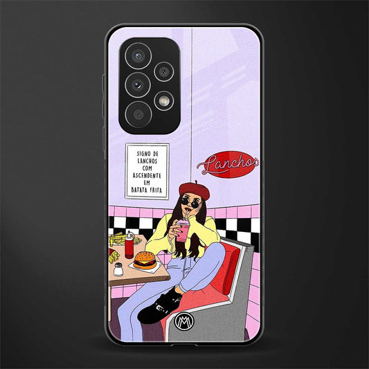foodie diner back phone cover | glass case for samsung galaxy a23