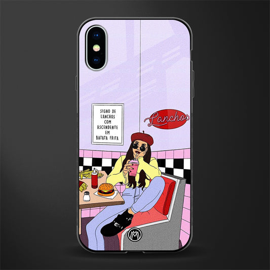 foodie diner glass case for iphone xs image