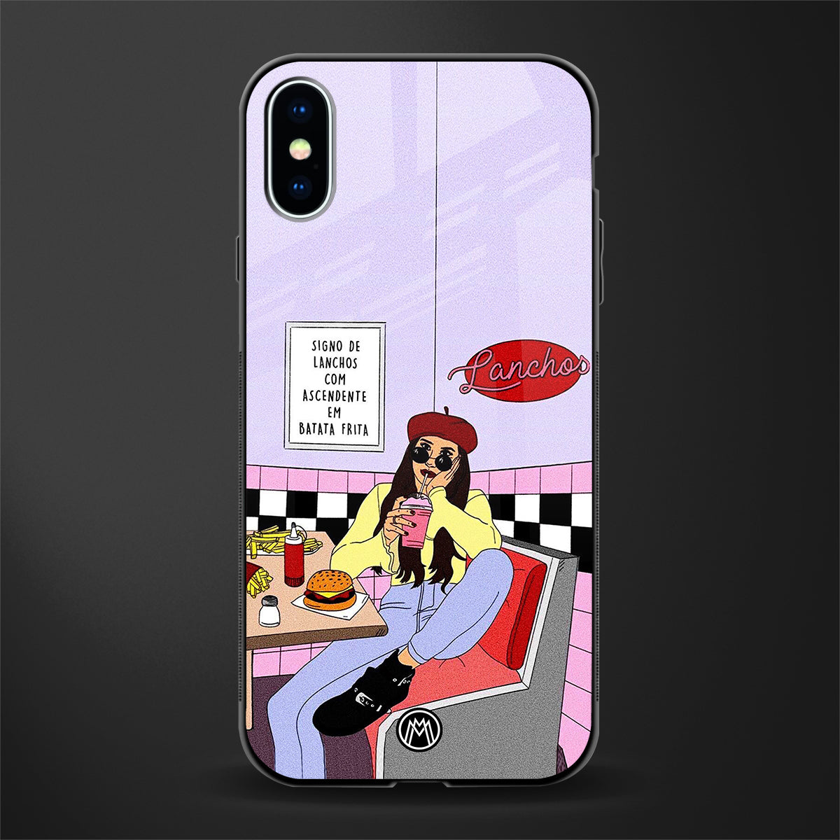 foodie diner glass case for iphone x image