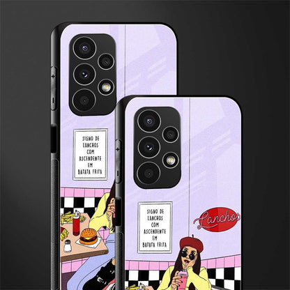foodie diner back phone cover | glass case for samsung galaxy a13 4g