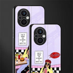 foodie diner back phone cover | glass case for oppo f21 pro 5g