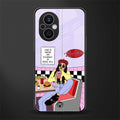 foodie diner back phone cover | glass case for oppo f21 pro 5g