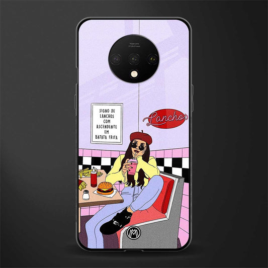 foodie diner glass case for oneplus 7t image