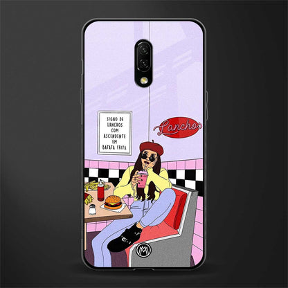 foodie diner glass case for oneplus 7 image