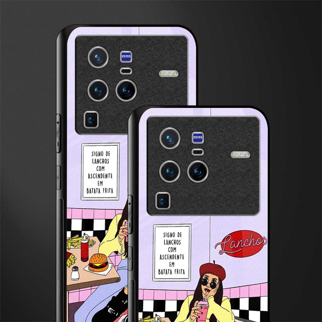 foodie diner glass case for vivo x80 pro 5g image-2