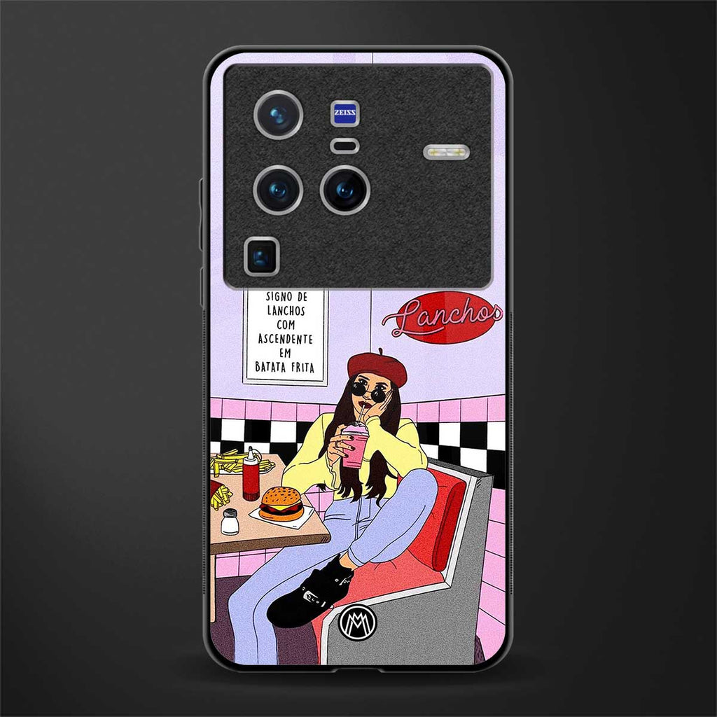 foodie diner glass case for vivo x80 pro 5g image