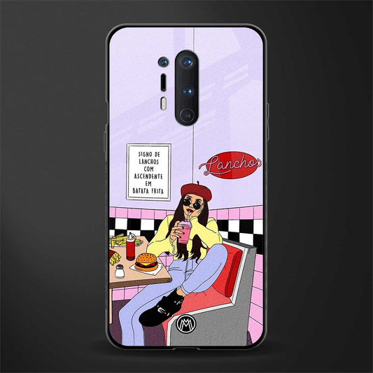 foodie diner glass case for oneplus 8 pro image