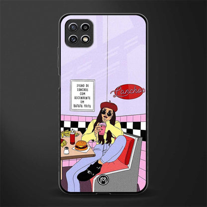 foodie diner back phone cover | glass case for samsung galaxy f42