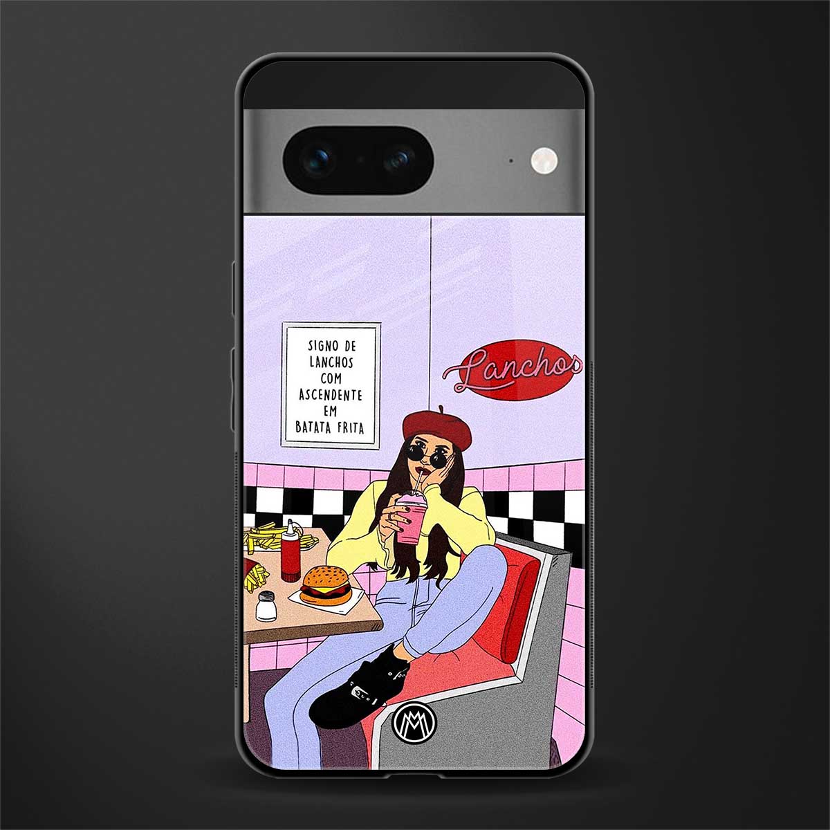 foodie diner back phone cover | glass case for google pixel 7