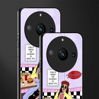 foodie diner back phone cover | glass case for realme 11 pro 5g
