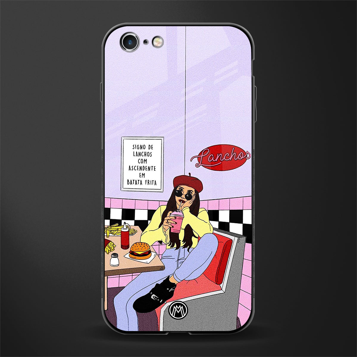foodie diner glass case for iphone 6s plus image