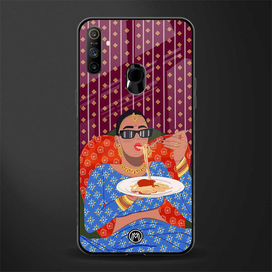 foodie queen glass case for realme narzo 20a image