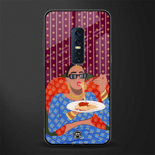 foodie queen glass case for vivo v17 pro image