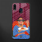 foodie queen glass case for samsung galaxy m10s image