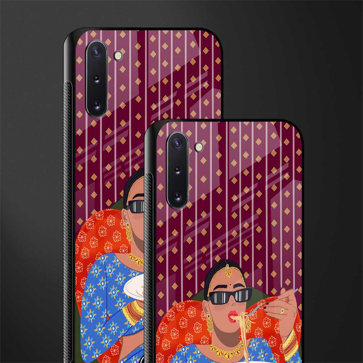 foodie queen glass case for samsung galaxy note 10 image-2