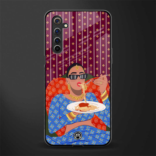 foodie queen glass case for realme 6 pro image