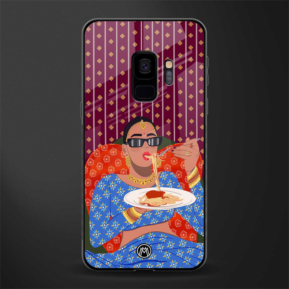 foodie queen glass case for samsung galaxy s9 image