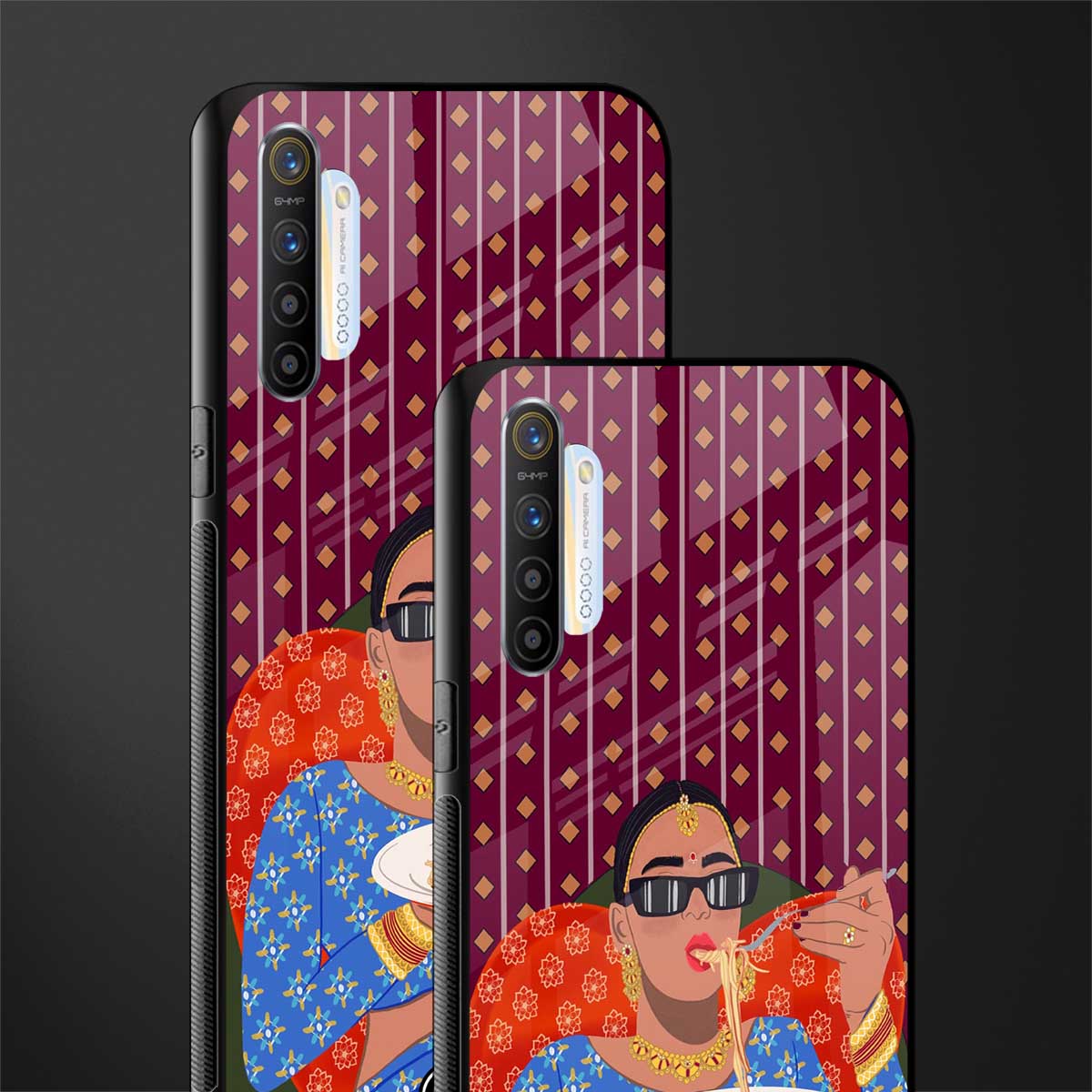 foodie queen glass case for realme x2 image-2