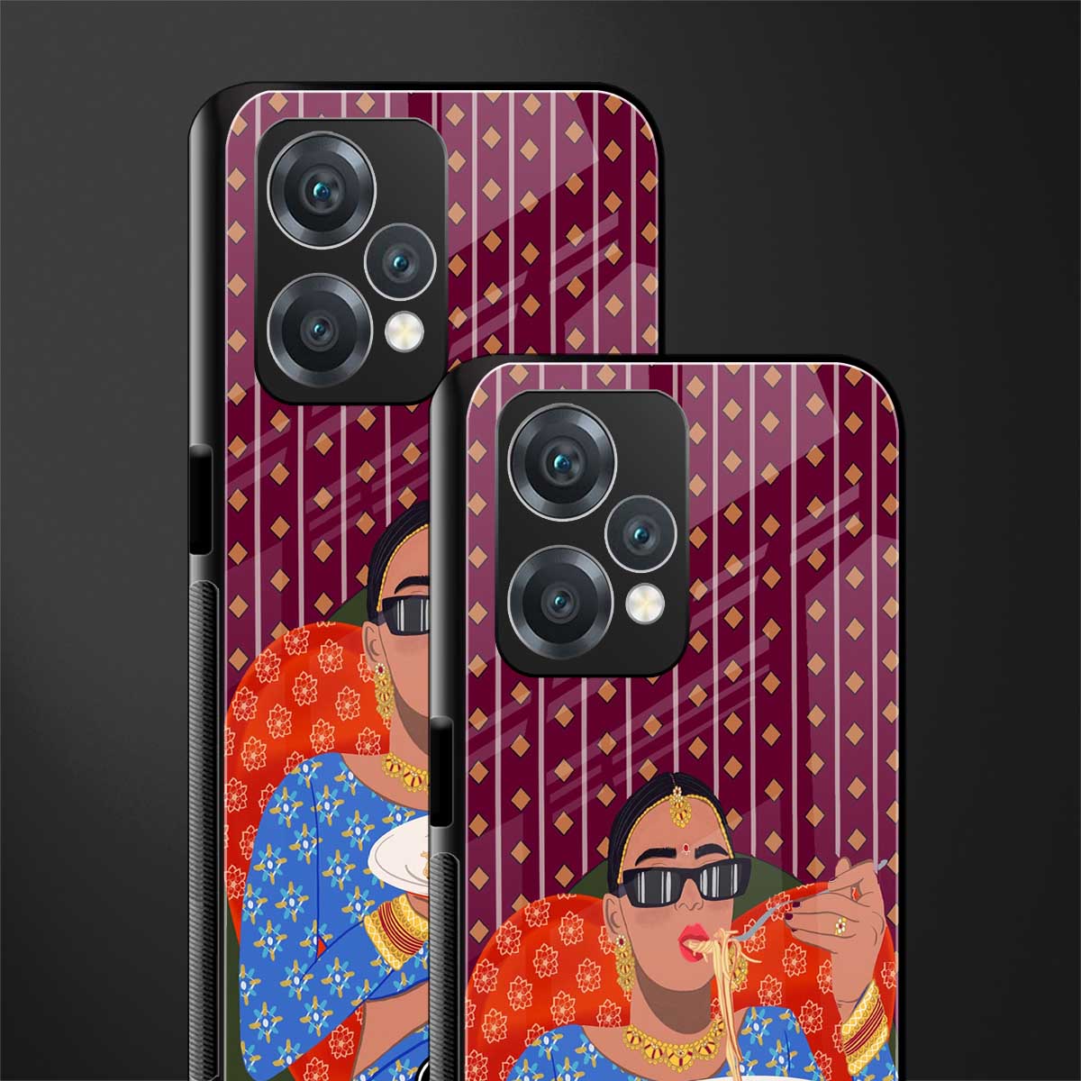 foodie queen back phone cover | glass case for realme 9 pro 5g