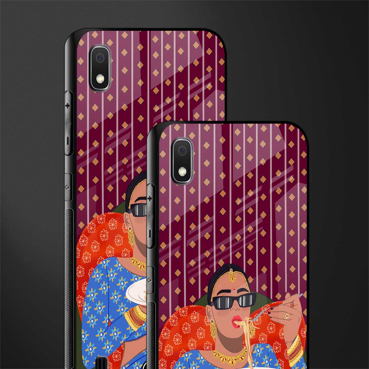 foodie queen glass case for samsung galaxy a10 image-2