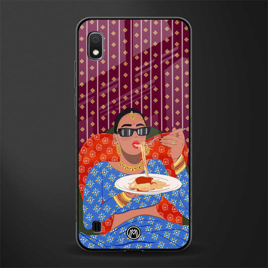 foodie queen glass case for samsung galaxy a10 image