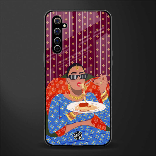 foodie queen glass case for realme x50 pro image